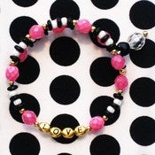 Image of Carnival Candy LOVE Bangle Bracelet Gold