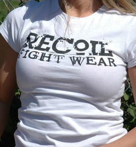 Image of Ladies "Never Submit" White Tee