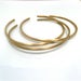 Image of modern stackable cuffs. bracelets. brass.