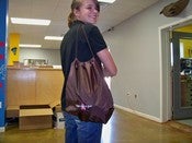Image of Fight Like A Girl Cinch Pack (Brown)