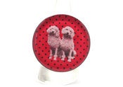 Image of Bague "Mes amis les caniches" 29mm