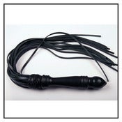 Image of Leather Flogger With Latex Handle (JL096K)