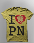 Image of LIMITED EDITION I Heart PN Yellow Tee