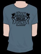 Image of Hot chicks make the internet fun - Steel Blue