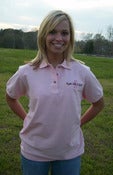 Image of Fight Like a Girl! Ladies Pique Knit Sport Shirt. L420