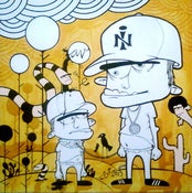 Image of "The Slave in Me" (100x100cm) Acrylic on Canvas. (Sold)