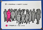 Image of People i like Print (Pink/Grey)