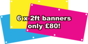 Image of 6x2ft Banners