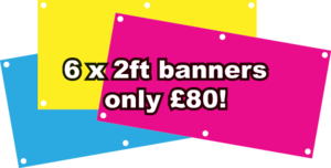 Image of 6x2ft Banners