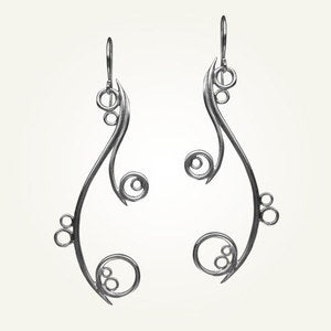 Image of Greek Isle Earrings, Sterling Silver