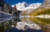 Image of Maroon Bells Reflection