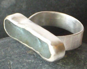 Image of Maine Seaglass in Sterling Ring