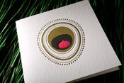 Image of peacock red and black | single