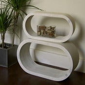 Image of Nesting End Tables - Washed White Finish