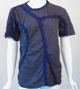 Image of Up-cycled T-Shirt- Veins- Grey & Purple
