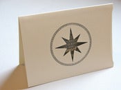 Image of Letterpress Silhouette Card - Compass