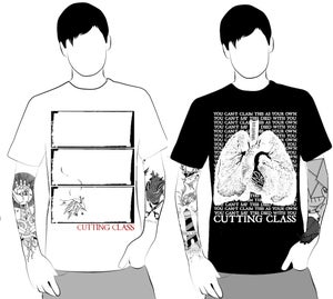Image of Black Lungs OR White Swallow T shirt