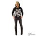 Image of I CAN'T SAVE YOU Black Hooded Zip Up Sweatshirt Unisex