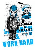 Image of spinatch and work hard