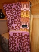 Image of Amy Butler Organic Black Cherry Hooded Towel