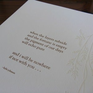 Image of limited edition letterpress print - layers