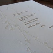 Image of limited edition letterpress print - our home