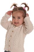 Image of Classic Cable Knit Cardigan 2-5yrs