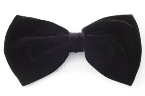 Image of Huge Black Velvet Hair Bow