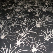 Image of Tussock hemp/organic cotton fabric on coal