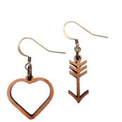 Image of Heart and Arrow earrings 