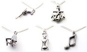 Image of Small Silver Charm Necklaces
