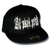 Image of All Shall Perish Embroidered Fitted Hat - Black with White Print