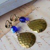Image of Azul and Brass Earrings