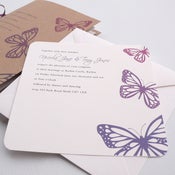 Image of Wedding invitations - Butterfly