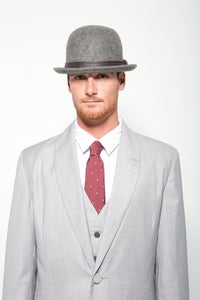 Image of The DROOG Bowler - Heather Grey / Black