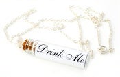 Image of Alice In Wonderland Drink Me Bottle Necklace