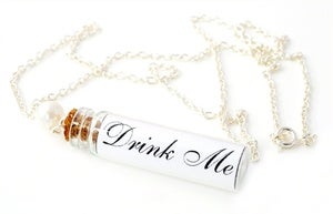 Image of Alice In Wonderland Drink Me Bottle Necklace