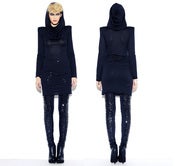 Image of Dóra Mojzes Dress with Hood