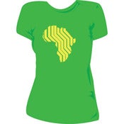 Image of Women's Green Africa Shirt