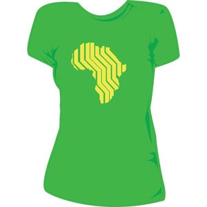 Image of Women's Green Africa Shirt