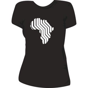 Image of Women's Black Africa Shirt
