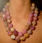 Image of Natural Pink Agate Necklace