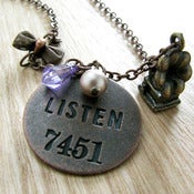 Image of listening to jazz necklace