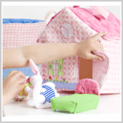 Image of Oskar & Ellen Bunny House Playbag