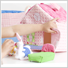Image of Oskar & Ellen Bunny House Playbag