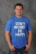 Image of Unisex Heather Blue Original Shirt with white lettering