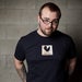 Humblecock Navy Soft Damaged Logo Tee