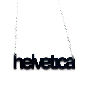 Image of helvetica necklace