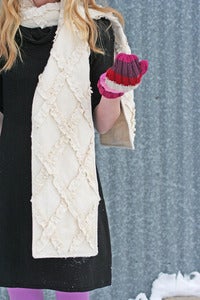 Image of ruffle argyle scarf pdf file