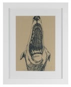 Image of Framed "DogBark" Limeted Edition signed A3 Screened Art print 